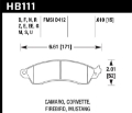 Picture of Hawk 1991 Chevrolet Camaro 3-1L Heritage Edition Performance Package Front ER-1 Brake Pads