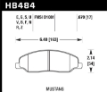 Picture of Hawk 2010 Ford Mustang 4-0L Base Front ER-1 Brake Pads