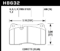 Picture of Hawk 14-15 Chevrolet Camaro 7-0L Z28 Incl-Pad Wear Sensor Rear ER-1 Brake Pads