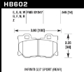 Picture of Hawk 14-19 Infiniti Q50 Rear ER-1 Brake Pads