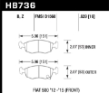 Picture of Hawk 14-16 Fiat 500 c Front ER-1 Brake Pads
