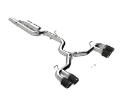 Picture of MBRP 2022 Volkswagen Golf R MK8 3in Cat-Back Quad Rear w- Carbon Fiber Tips Valve Delete Exhaust