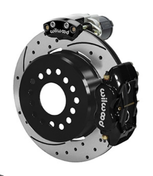 Picture of Wilwood Forged Dynalite Rear Electronic Parking Brake Kit -Black Powder Coat Caliper - SRP D-S Rotor