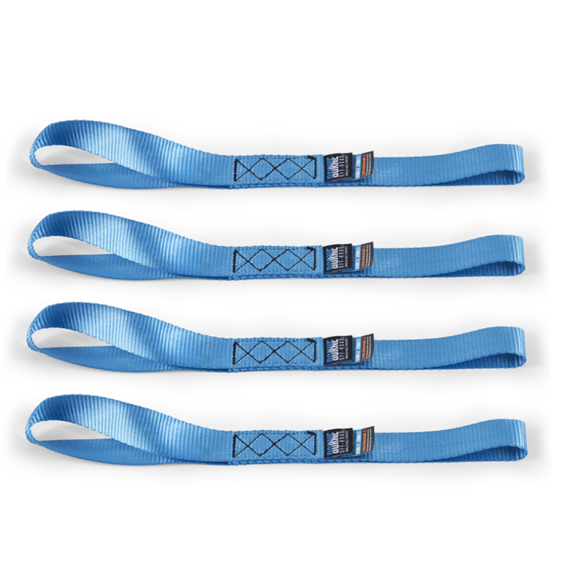 Picture of Borne Off-Road Heavy-Duty Ratchet Tie-Down Kit 4-Pack - Blue
