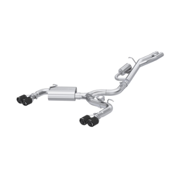 Picture of MBRP 2017-2020 Audi RS3 3in Cat-Back Exhaust Dual Split Rear w- Carbon Fiber Tips