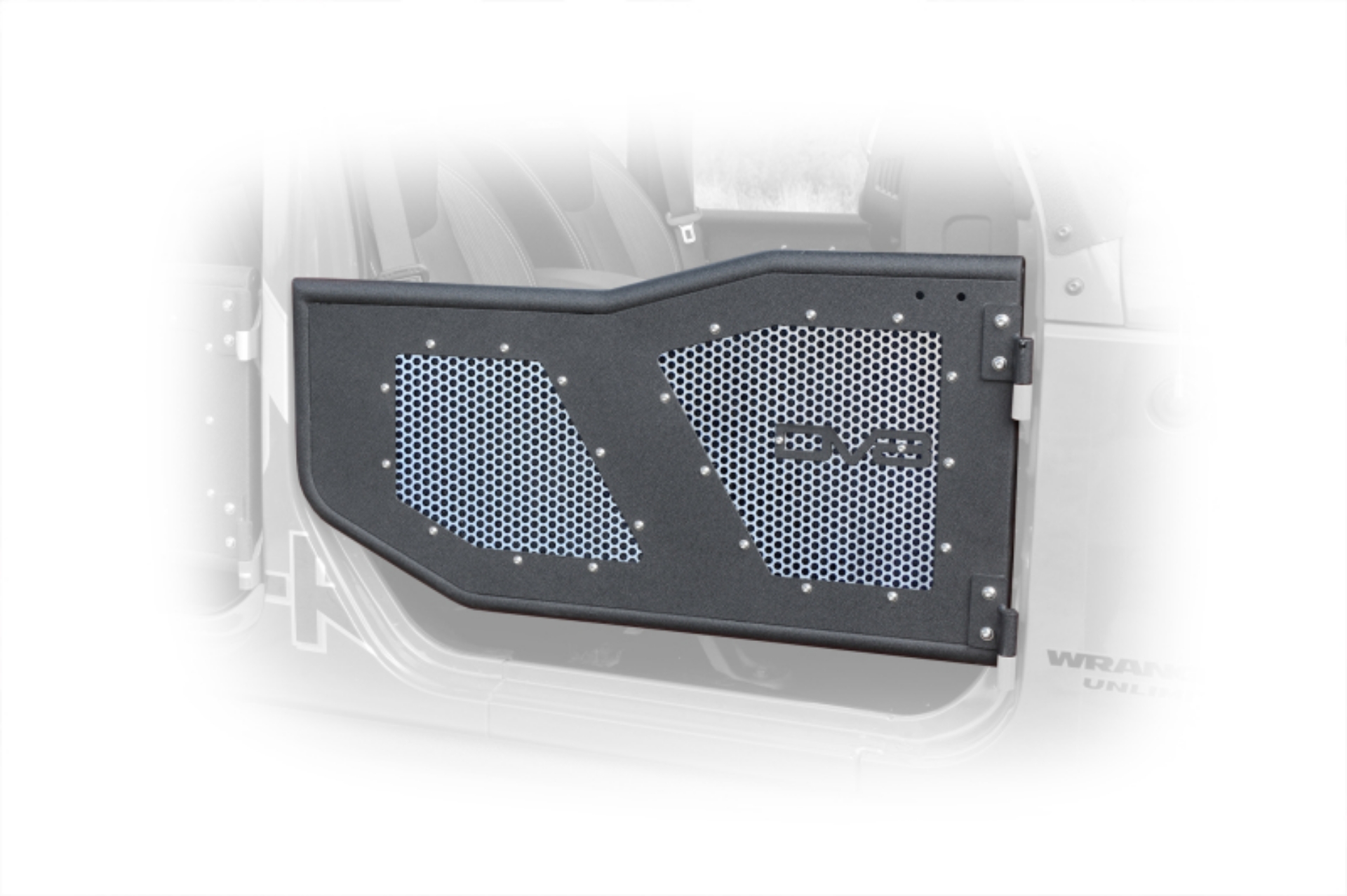 Picture of DV8 Offroad Aluminum Mesh Inserts For Front JK Rock Doors