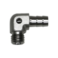 Picture of DeatschWerks Metric M12 to 3-8in Hose Barb 90-Degree Fitting w- Venturi Port - Anodized DW Titanium