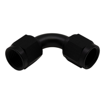 Picture of DeatschWerks 6AN Flare Female Swivel 90-Degree to 6AN Flare Female Swivel - Anodized Matte Black