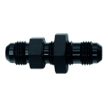Picture of DeatschWerks 6AN Male Flare to 6AN Male Flare Bulkhead Adapter Incl Nut - Anodized Matte Black