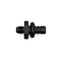 Picture of DeatschWerks 6AN Male Flare to 1-2in Ford Male EFI Quick Connect Adapter - Anodized Matte Black