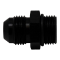 Picture of DeatschWerks 8AN ORB Male to 8AN Male Flare Adapter Incl O-Ring - Anodized Matte Black