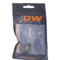 Picture of DeatschWerks 6AN Female Flare Swivel to 5-16in Single Hose Barb - Anodized Matte Black