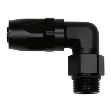 Picture of DeatschWerks 10AN ORB Female Swivel 90-Degree Hose End CPE - Anodized Matte Black