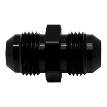 Picture of DeatschWerks 8AN Male Flare to 8AN Male Flare Coupler - Anodized Matte Black
