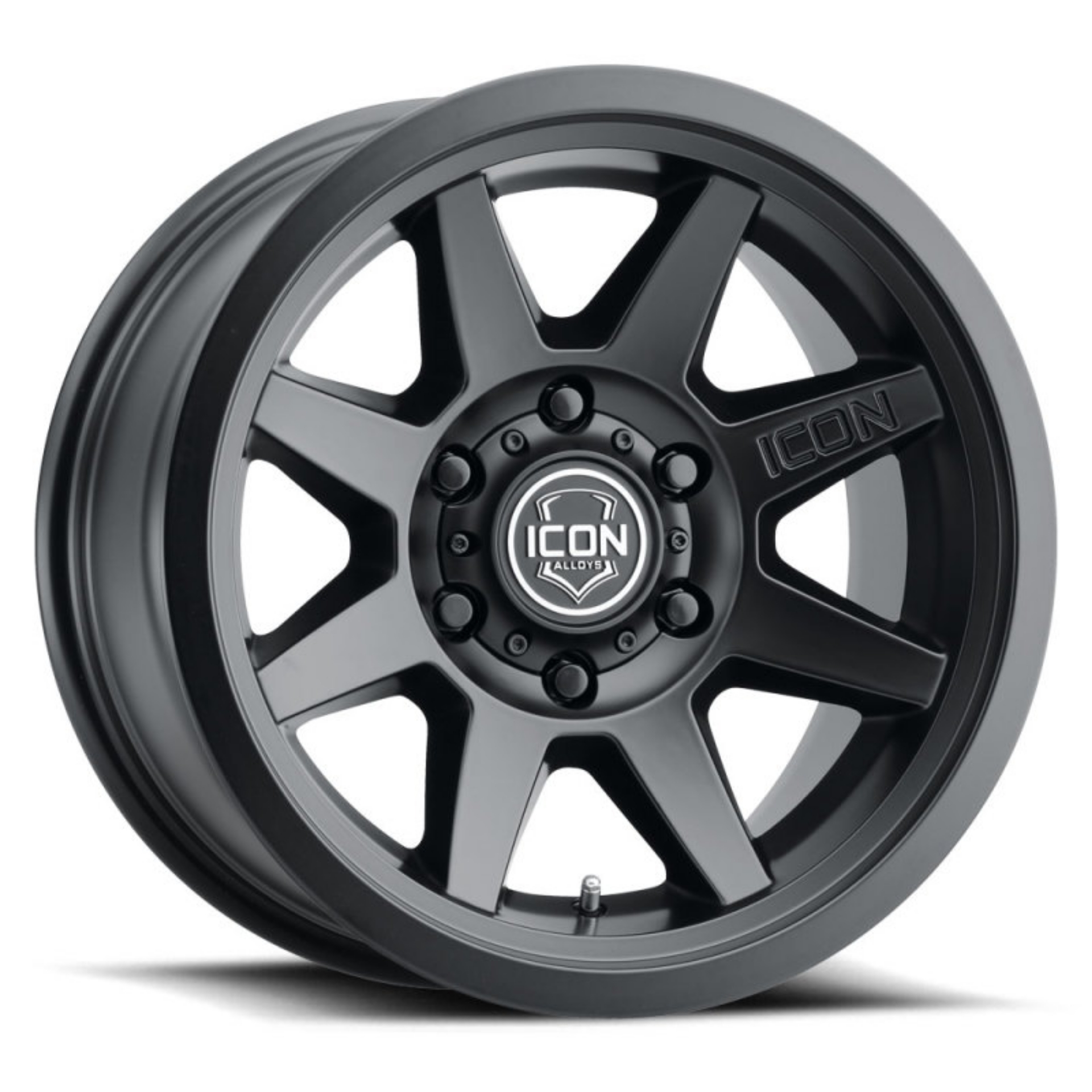 Picture of ICON Rebound SLX 17x8-5 6 x 135 6mm Offset 5-75in BS 87-1mm Bore Satin Black Wheel