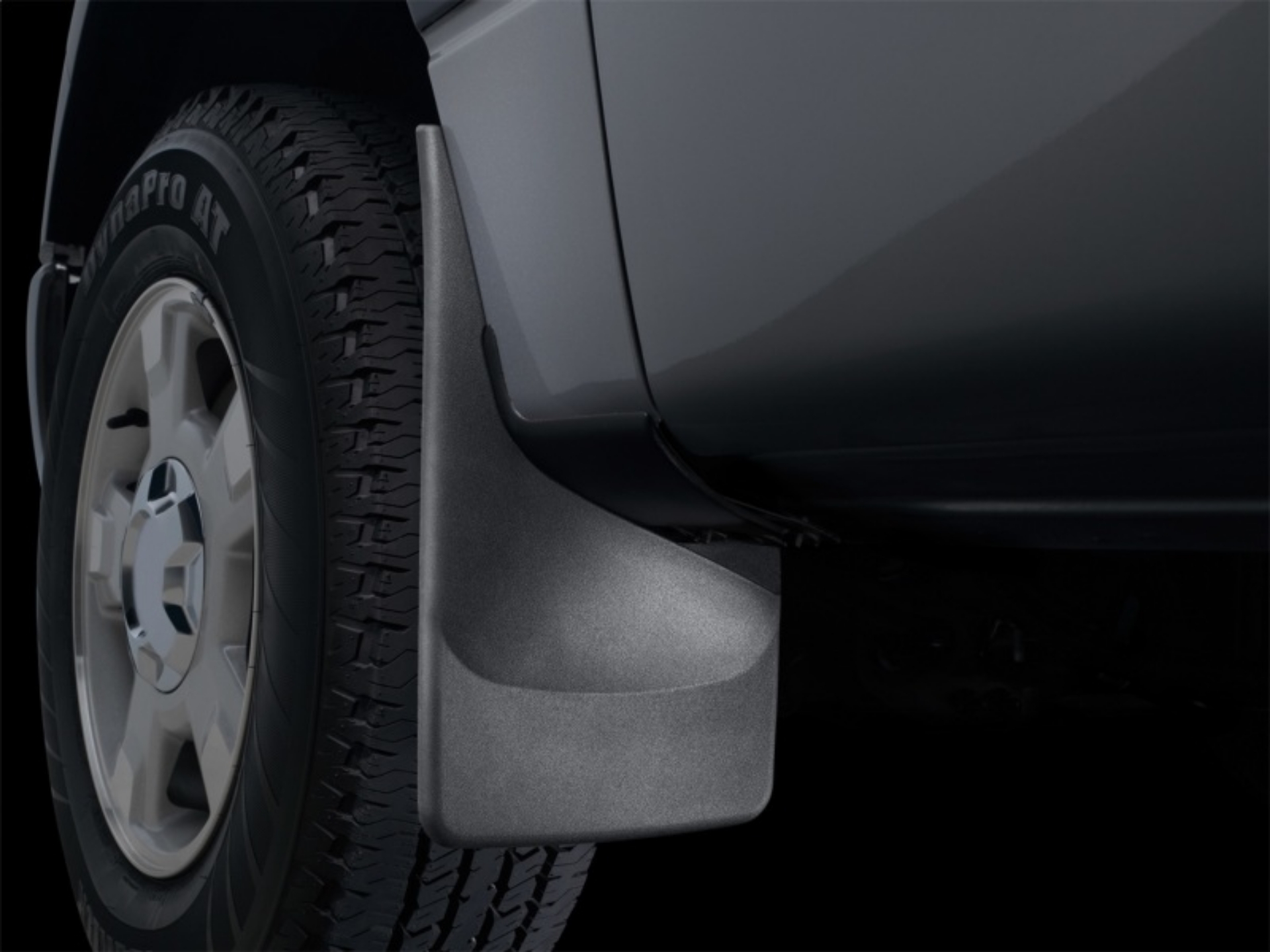 Picture of WeatherTech 2020+ Ford Gladiator No Drill MudFlaps - Black