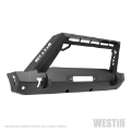 Picture of Westin 07-18 Jeep Wrangler JK WJ2 Stubby Front Bumper w-LED Lt Bar Mnt - Tex- Blk