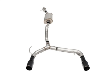 Picture of Corsa 21-25 Ford Bronco 2-3L 2-Door 2-75in Cat-Back Dual Rear Exhaust w- 4in Straight-Cut Black Tips