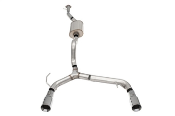 Picture of Corsa 21-25 Ford Bronco 2-3L 4-Door 2-75in Cat-Back Dual Rear Exhaust w-4in Straight-Cut Polish Tips