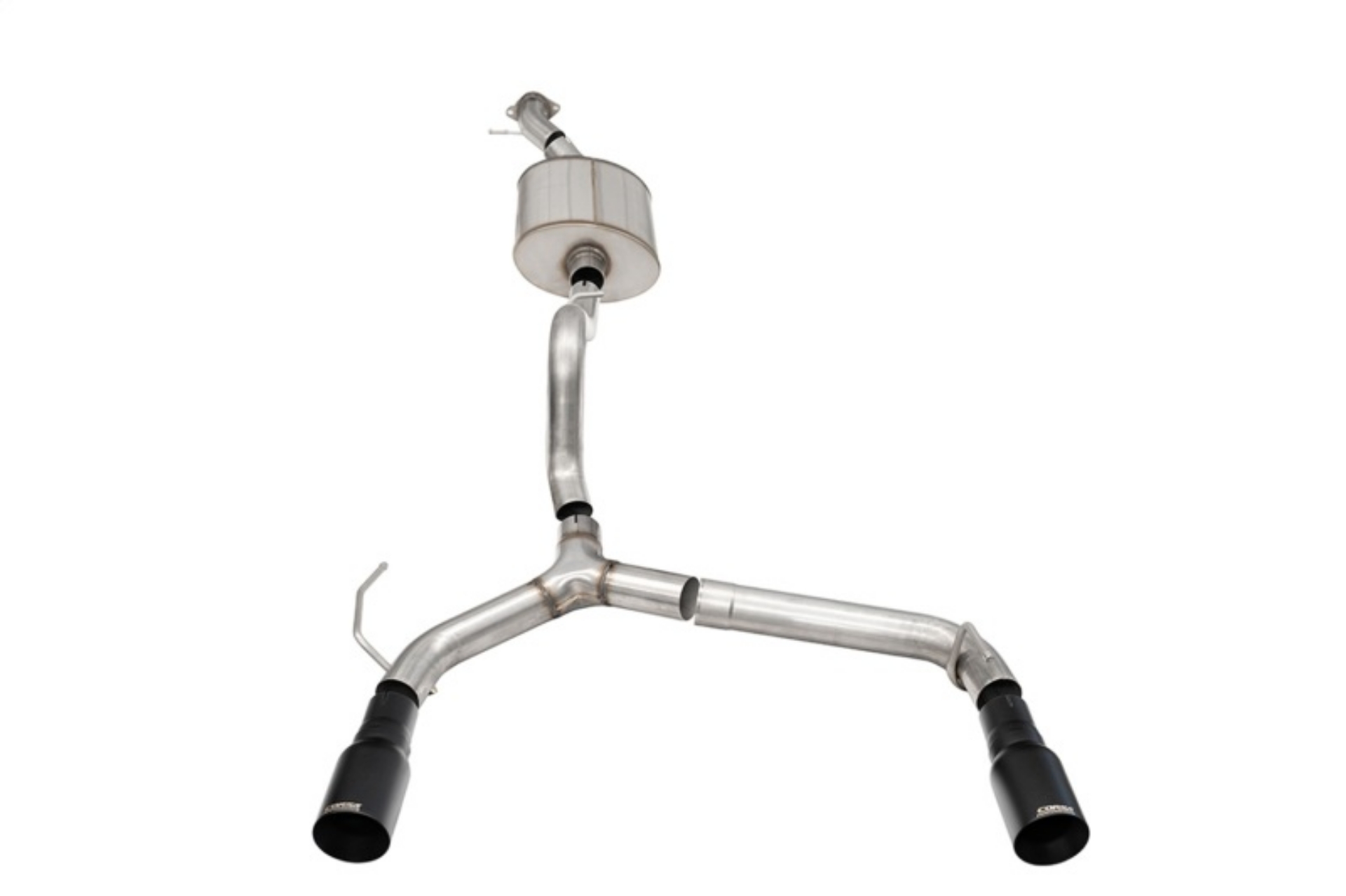 Picture of Corsa 21-25 Ford Bronco 2-7L 2-Door 2-75in Cat-Back Dual Rear Exhaust w- 4in Straight-Cut Black Tips