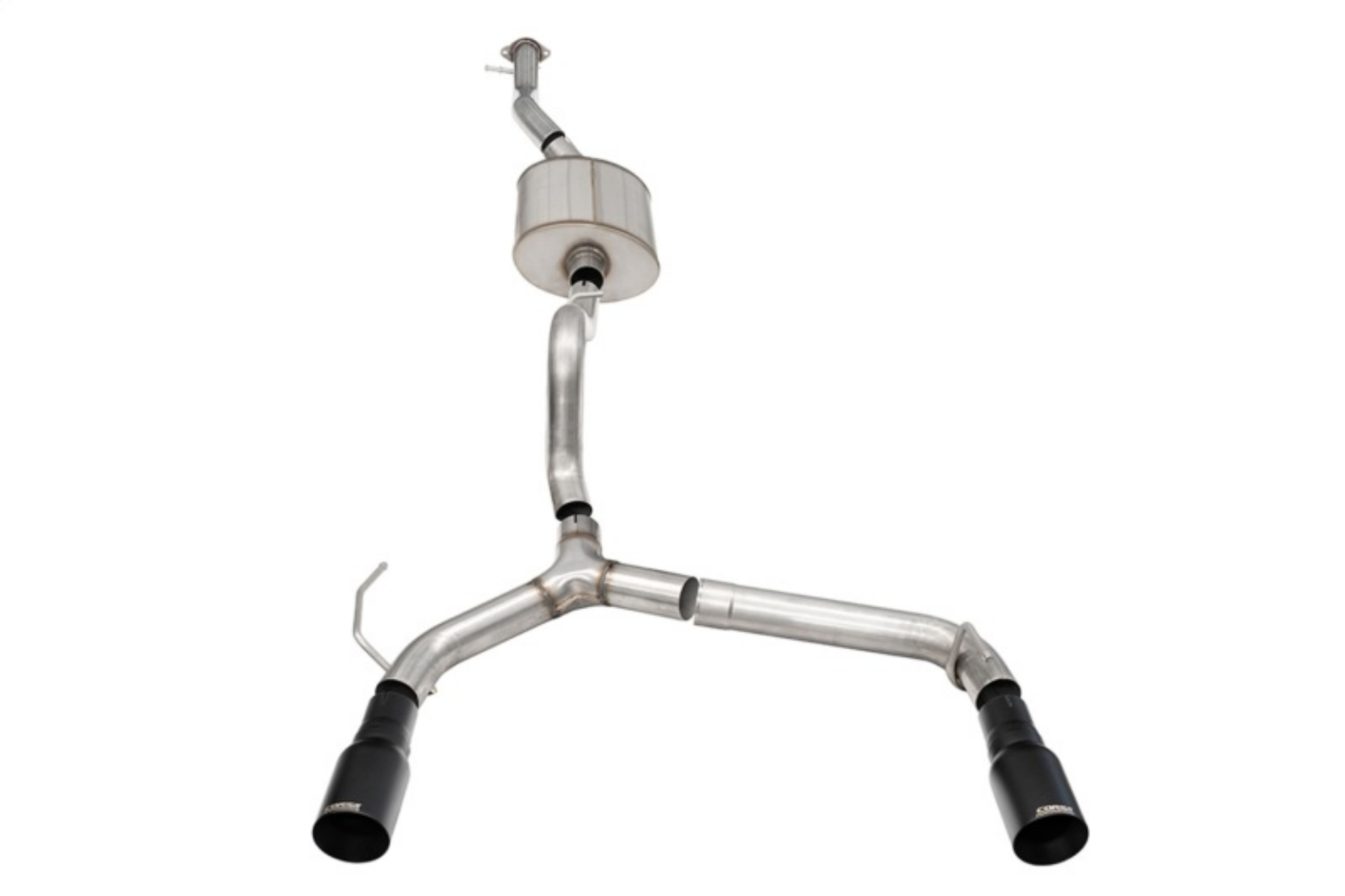Picture of Corsa 21-25 Ford Bronco 2-7L 4-Door 2-75in Cat-Back Dual Rear Exhaust w- 4in Straight-Cut Black Tips