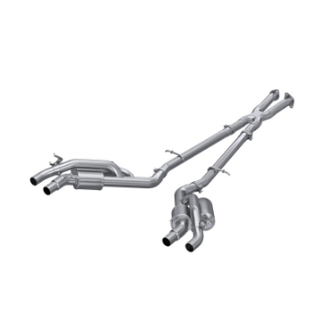 Picture of MBRP 2022 Kia Stinger 3-3L T304 SS Cat-Back Exhaust- Dual Split Rear Quad Outlet Uses Factory Bezels
