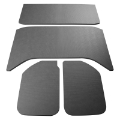 Picture of DEI 11-18 Jeep Wrangler JK 4-Door Boom Mat Headliner - 4 Piece - Gray Leather Look
