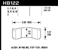 Picture of Hawk Alcon-AP Racing, StopTech Roush ER-1 Brake Pad Set
