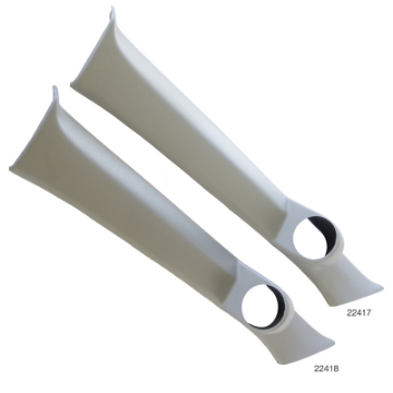 Picture of AutoMeter Gauge Mount A-Pillar Full Single 2-5-8in- Gray Honda Civic 2Dr- 92-95 Eg