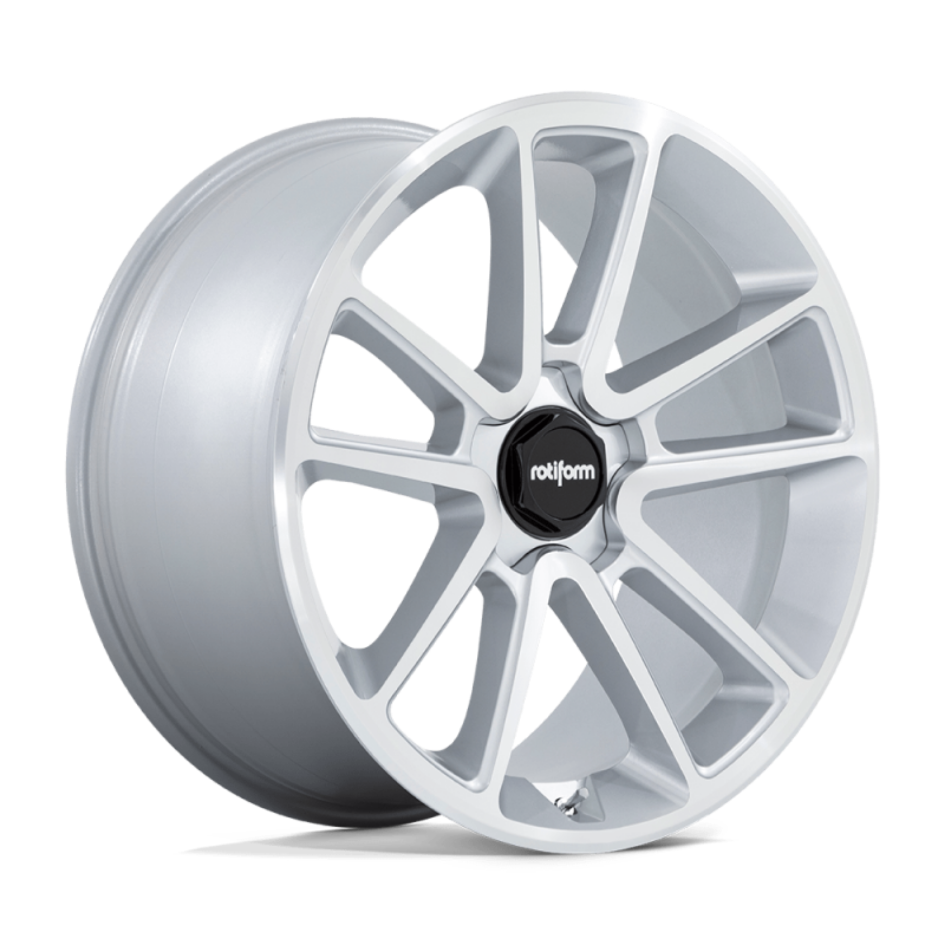 Picture of Rotiform R192 BTL Wheel 22x10 5x112 10 Offset - Gloss Silver w- Machined Face