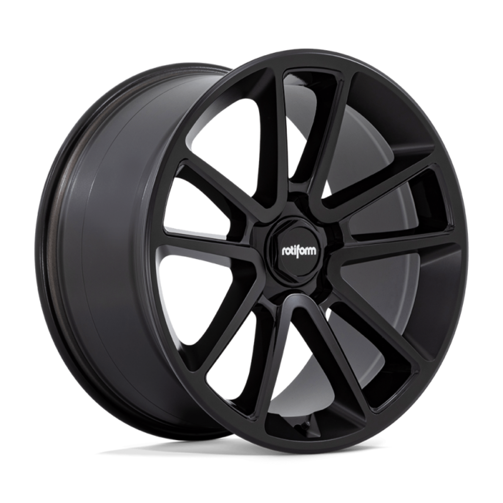 Picture of Rotiform R194 BTL Wheel 21x9-5 5x130 55 Offset - Matte Black w- Blk Cap and Inside Spoke Details