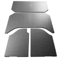 Picture of DEI 07-10 Jeep Wrangler JK 4-Door Boom Mat Headliner - 4 Piece - Gray Leather Look