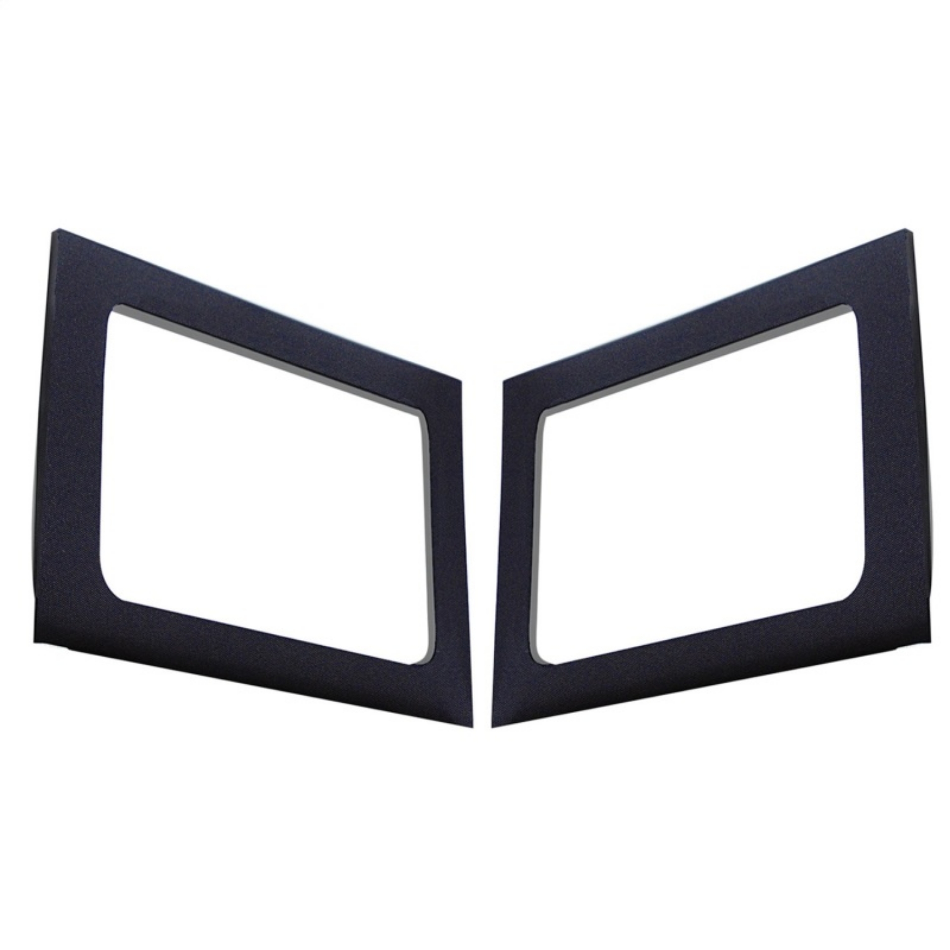 Picture of DEI 11-18 Jeep Wrangler JK 4-Door Boom Mat Rear Side Window Trim - 2 Piece - Black