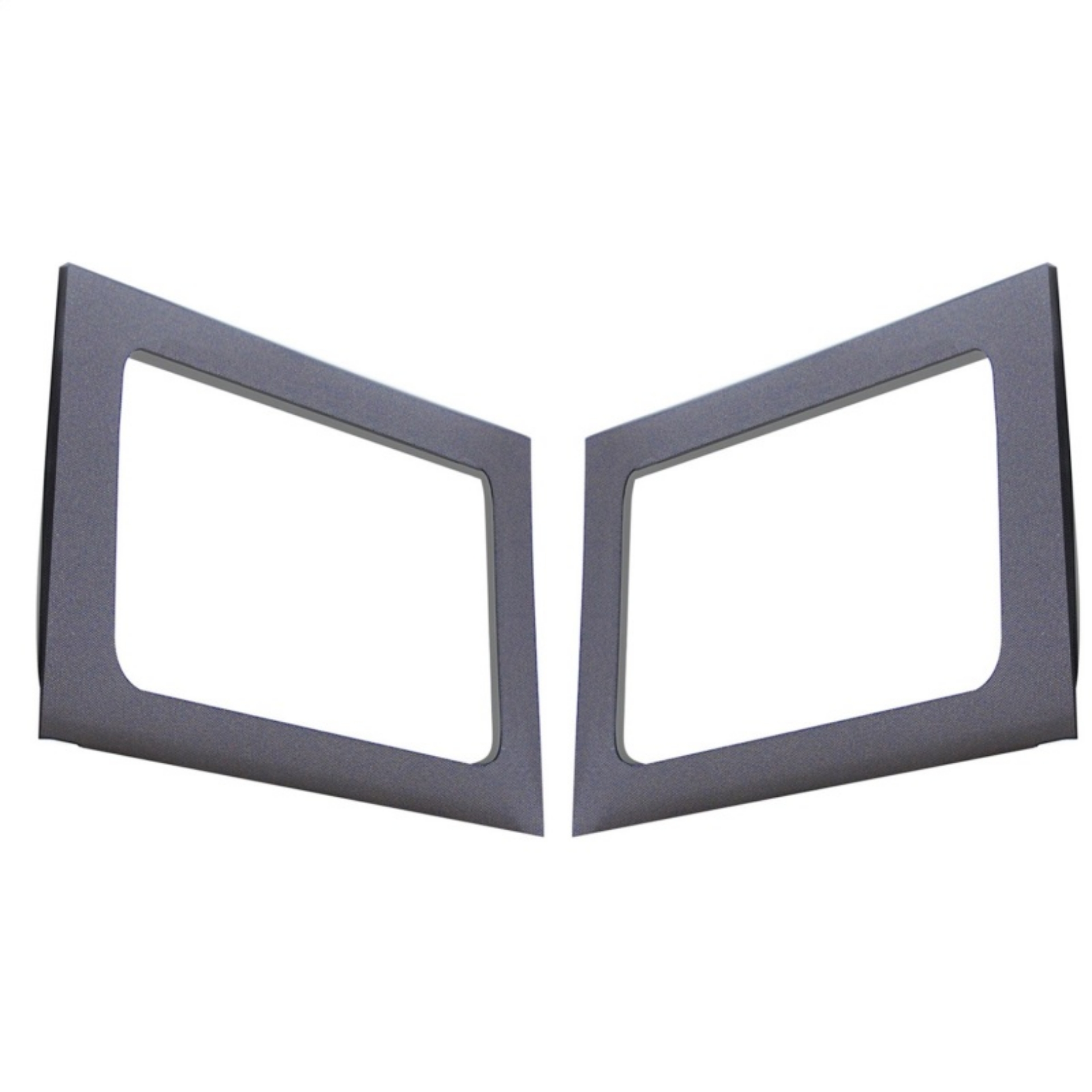 Picture of DEI 11-18 Jeep Wrangler JK 4-Door Boom Mat Rear Side Window Trim - 2 Piece - Gray