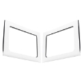 Picture of DEI 11-18 Jeep Wrangler JK 4-Door Boom Mat Rear Side Window Trim - 2 Piece - White