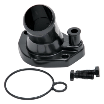 Picture of Edelbrock Steel Water Neck for Ford Small Block Windsor - Black
