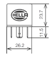 Picture of Hella Relay 12V 20-40A Spdt Res