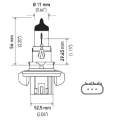 Picture of Hella Bulb H13 12V 60-55W P264T T4