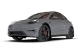 Picture of Rally Armor 20-26 Tesla Model Y, Juniper Y Black Mud Flap - Metallic Black Logo
