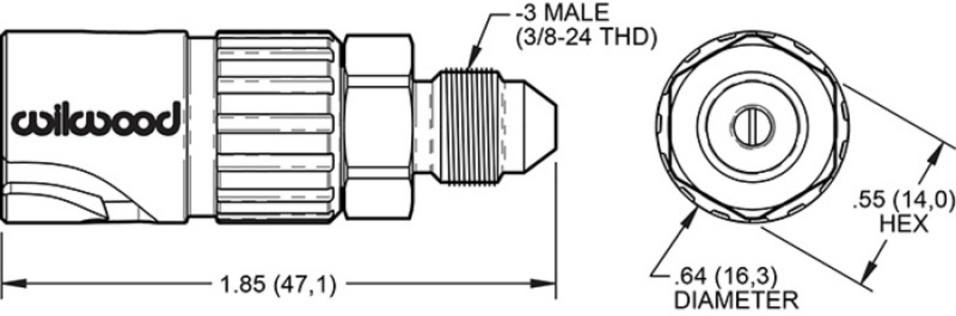 Picture of Wilwood Quick Disconnect - Female Side -3 AN