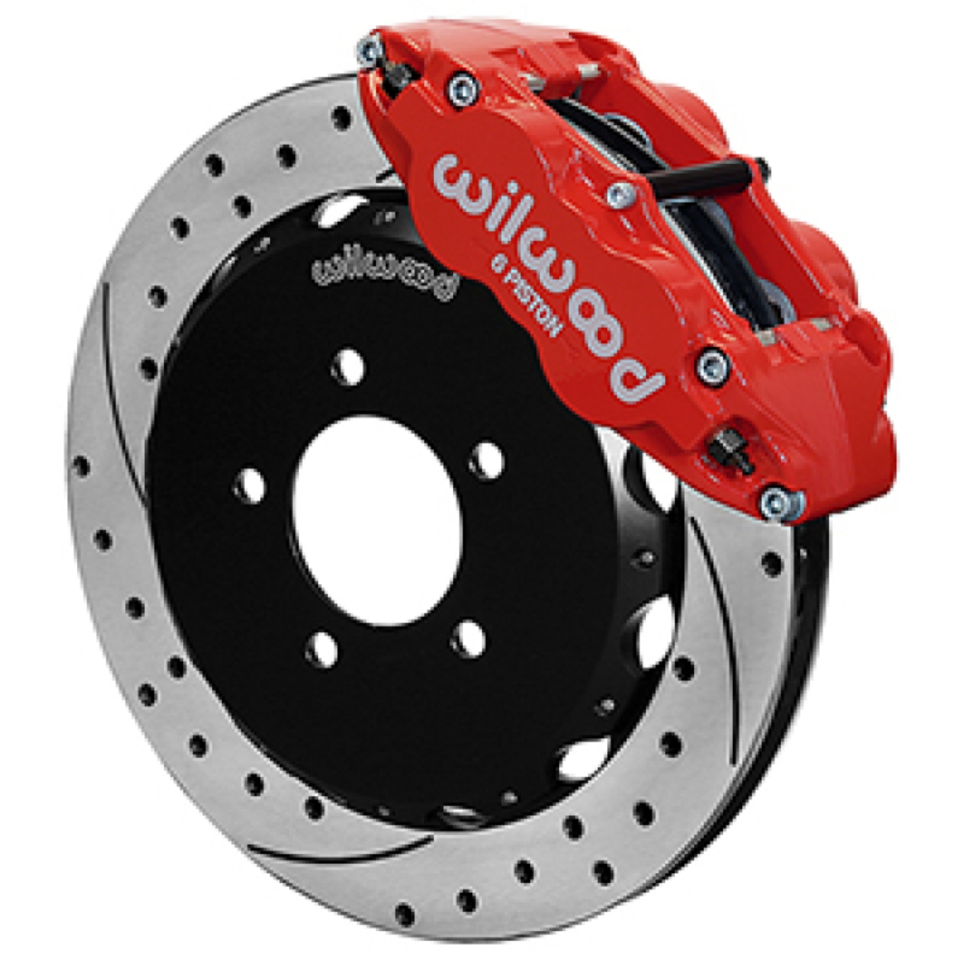 Picture of Wilwood 2013+ Honda Civic OEM 57mm Forged Narrow Superlite 6R Big Brake Front Brake Kit - Red