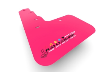Picture of Rally Armor 20-24 Tesla Model Y Pink Mud Flap BCE Logo