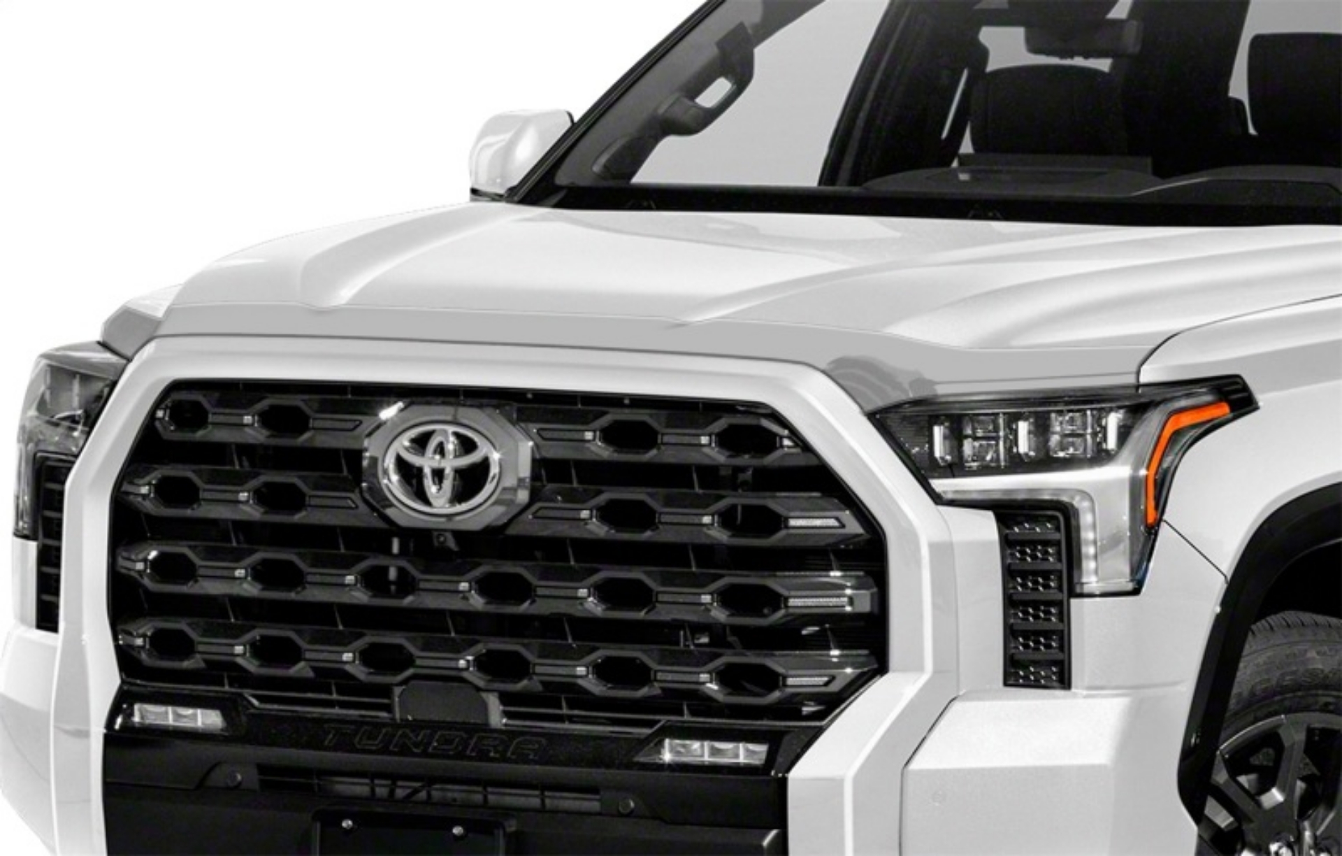 Picture of AVS 22-23 Toyota Tundra CC-CrewMax & 2023 Sequoia Aeroskin Low Profile Hood Shield - Chrome