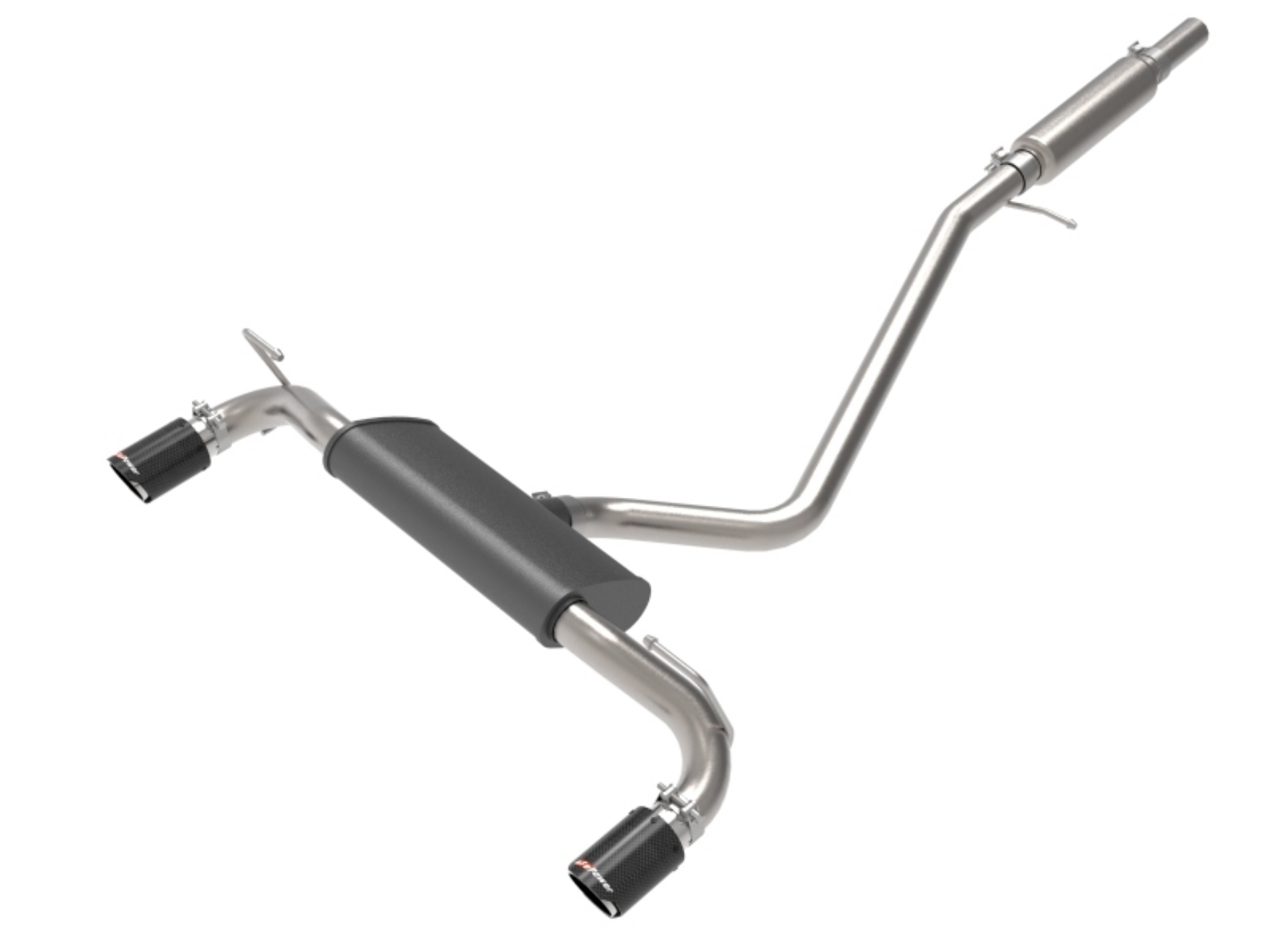 Picture of aFe Ford Bronco Sport 21-22 L3-1-5L t-L4-2-0L t Vulcan Cat-Back Exhaust System- Carbon Tips