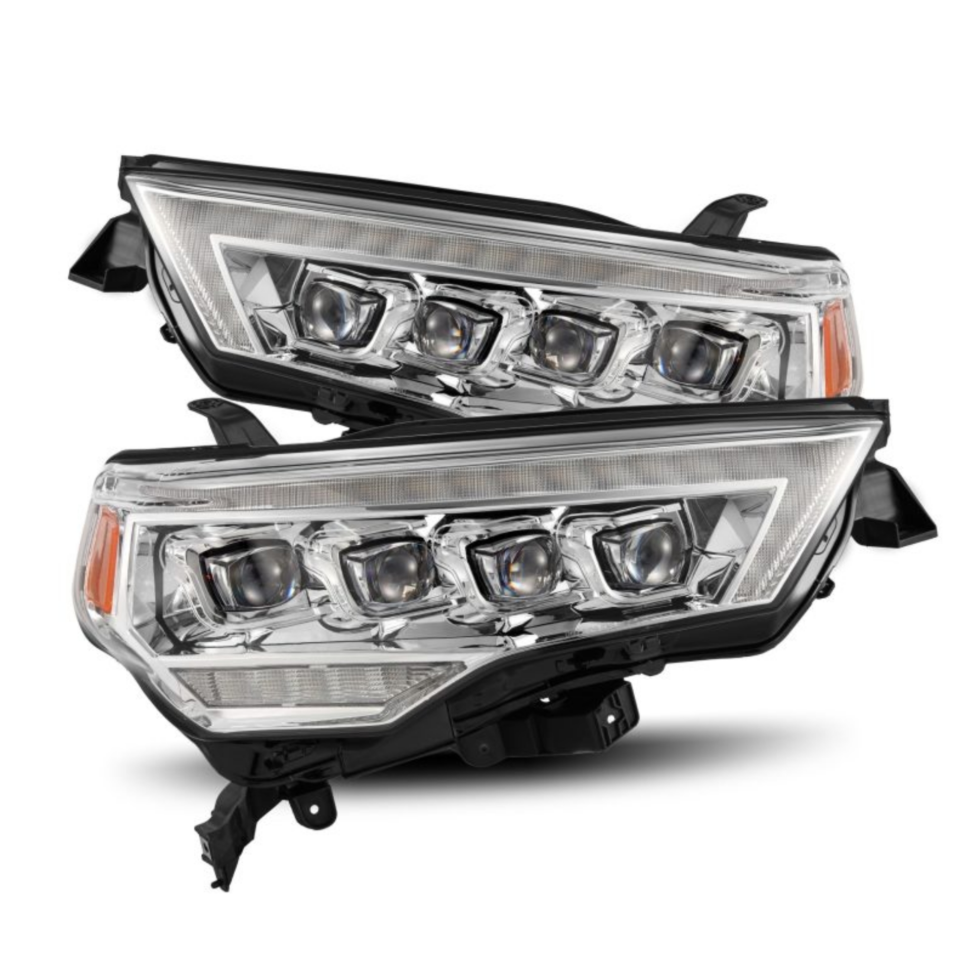 Picture of AlphaRex 14-22 Toyota 4Runner NOVA LED Proj Headlights Chrome w- Activ Light-Seq Signal-DRL