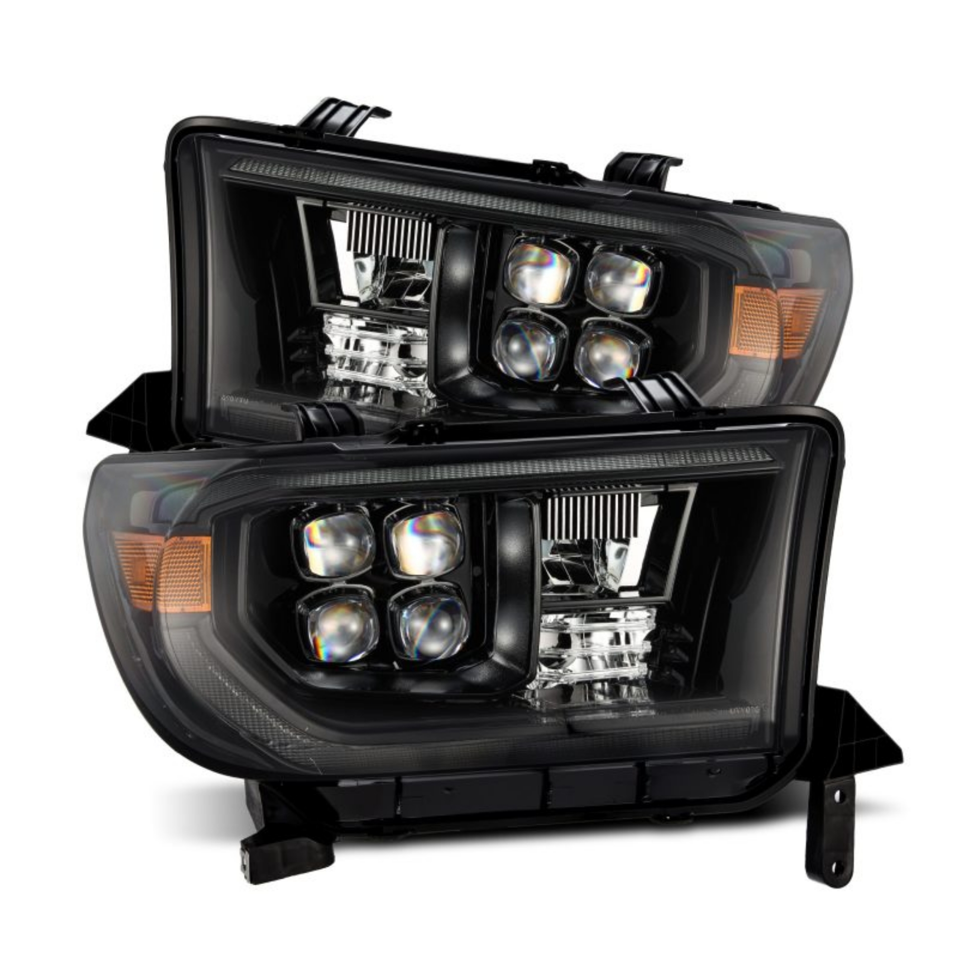 Picture of AlphaRex 07-13 Toyota Tundra NOVA LED Proj Headlights Alpha-Black w-Activ Light-Seq Signal-DRL