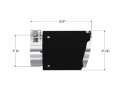 Picture of MBRP Universal Carbon Fiber Tip 3in ID - 4in OD Out - 6-13in Length Angle Cut Dual Wall