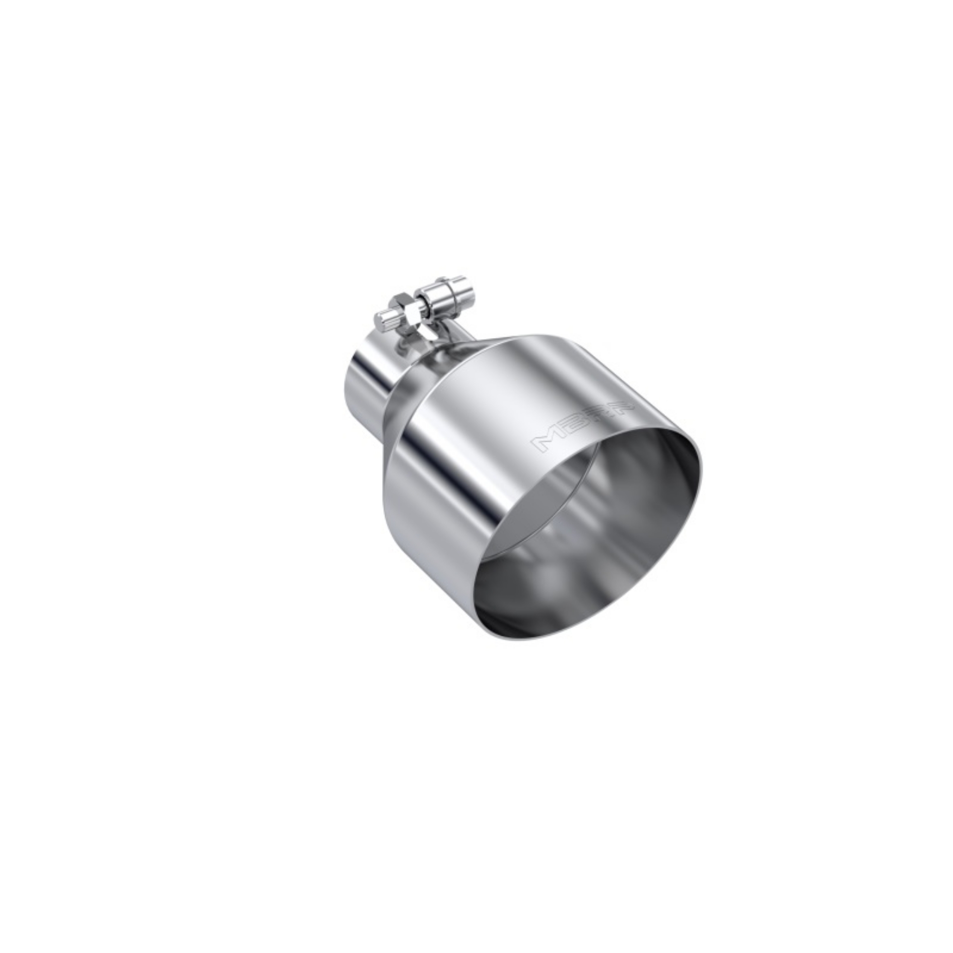 Picture of MBRP Universal T304 Stainless Steel Tip 2-5in ID - 5in OD Out - 6-5in Length Angle Cut Single Wall