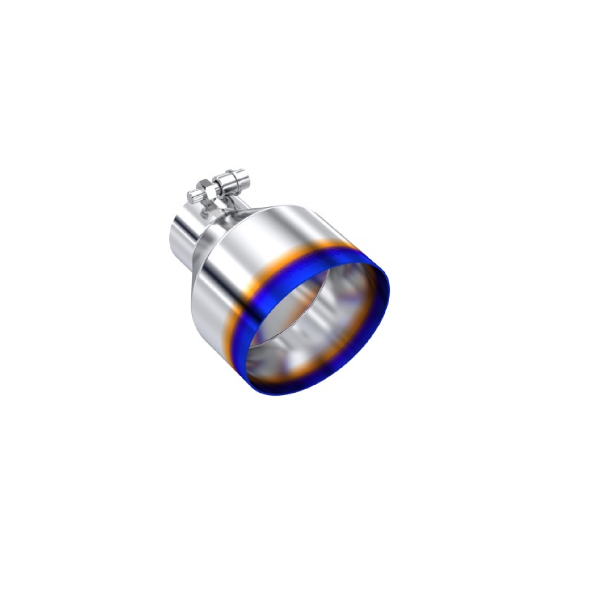Picture of MBRP Univ- T304 Stainless Steel Burnt End Tip 2-5in ID - 5in OD - 6-5in Length Angle Cut Single Wall