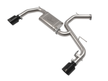 Picture of aFe Takeda Hyundai Elantra N 22-23 L4-2-0L t 3in SS Axle-Back Exhaust System w- Black Tips